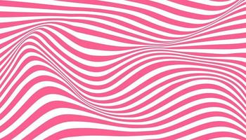 Distorted ink stripes optical illusion background vector