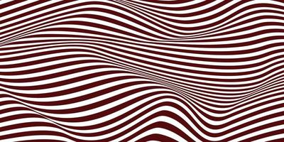 Distorted ink stripes optical illusion background vector