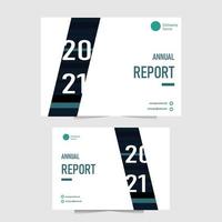 annual report with modern design vector