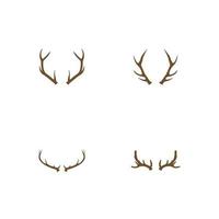 Deer Antlers Logo Template Illustration Design. vector