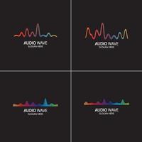 Music Logo concept sound wave, Audio Technology, Abstract Shape vector