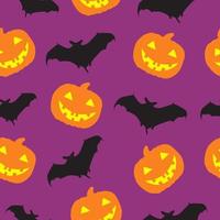 Halloween seamless pattern background vector illustration