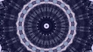 Stippled Texture Blue with Pink Detailed Rings Kaleidoscope Background video