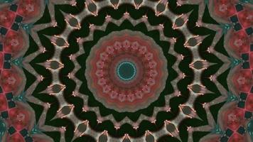 Ornate Reddish Brown Starred Kaleidoscope Background video