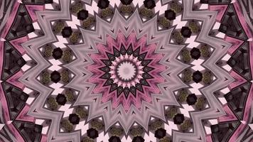 brauner und rosa Sternkaleidoskophintergrund video