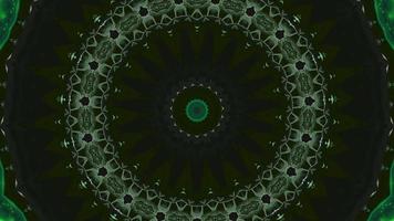 Dark Forest Green Details Kaleidoscope Background video