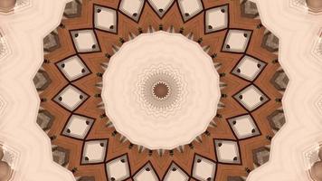 Beige and Brown Diamond Kaleidoscope Background video