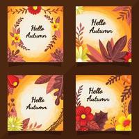 Happy Autumn Card vector