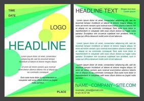 Brochure design template vector