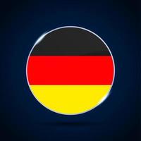 germany national flag Circle button Icon vector