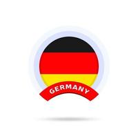 germany national flag Circle button Icon vector