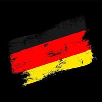 germany flag grunge brush background vector