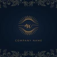 Elegant luxury letter MX logo. vector