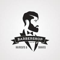 Vintage Barbershop design template. vector