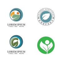 Leaf icon Vector Illustration design Logo template