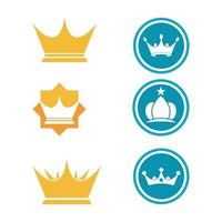 Crown Logo Template vector icon illustration design