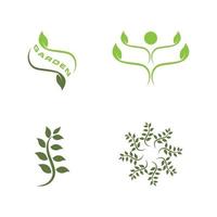 Leaf icon Vector Illustration design Logo template