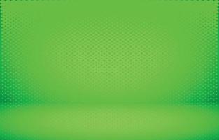 Green studio empty room background vector
