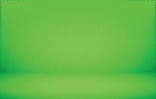 Green studio empty room background vector