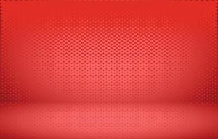 Red studio empty room background vector