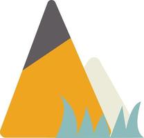 Mountains, cartoon style, bright colors vector