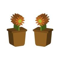Flower illustrated on white background vector