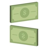 Money illustrated on a white background vector