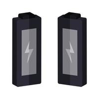 Battery illustrated on a white background vector