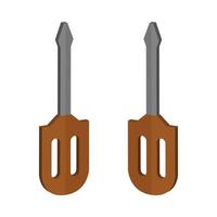 Screwdriver illustrated on a white background vector