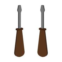 Screwdriver illustrated on a white background vector
