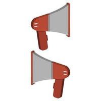 Megaphone illustrated on a white background vector