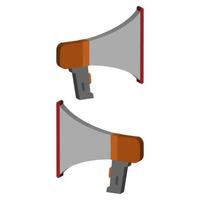 Megaphone illustrated on a white background vector