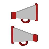 Megaphone illustrated on a white background vector