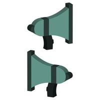 Megaphone illustrated on a white background vector