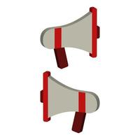 Megaphone illustrated on a white background vector