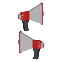 Megaphone illustrated on a white background vector