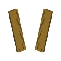 Ruler illustrated on a white background vector