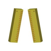 Ruler illustrated on a white background vector