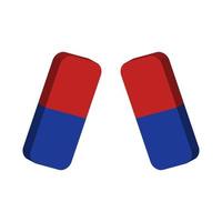 Pills illustrated on a white background vector
