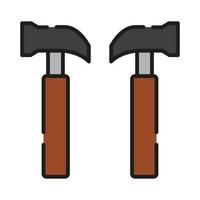 Hammer illustrated on a white background vector