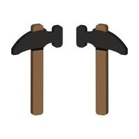 Hammer illustrated on a white background vector