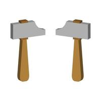 Hammer illustrated on a white background vector