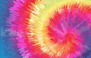 teñido anudado en espiral de colores vector