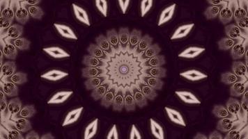 Wine Pink with Ornate Fractal Pattern Kaleidoscopic Element video