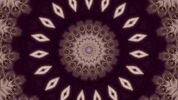 Wine Pink with Ornate Fractal Pattern Kaleidoscopic Element video