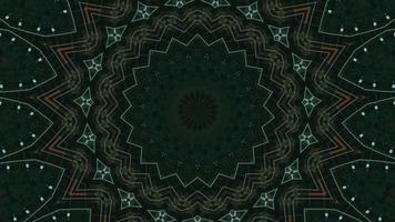 Dark Forest Green with Light Accent Kaleidoscopic Element video