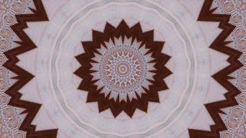 Pinkish Grey Textured Star Kaleidoscopic Element video