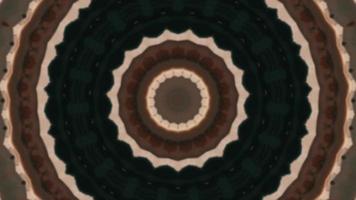 Black Green with Brown Gradient Kaleidoscopic Element video