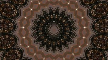 Tawny Brown Gradient Kaleidoscopic Element video