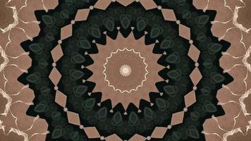 Linen Brown Star with Pine Green Accents Kaleidoscopic Element video